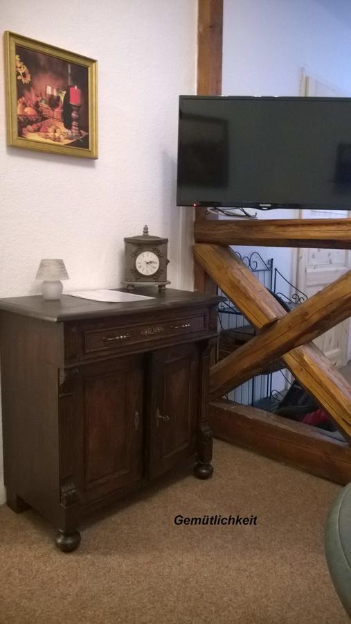 Ferienwohnungen Im Fachwerkhaus 크베들린부르크 외부 사진